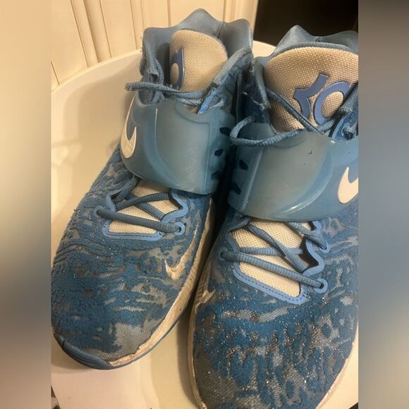 Nike KD14 TB University Blue/White Basketball Shoes DM5040-405 US Men Size 11.5 - Picture 4 of 13